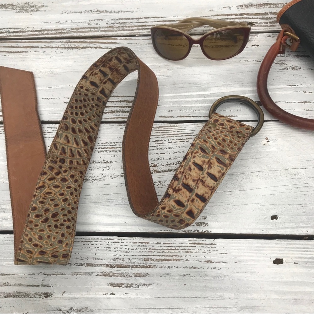 Izzimo Tan/Brown Leather Belt